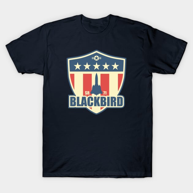 SR-71 Blackbird T-Shirt by Tailgunnerstudios